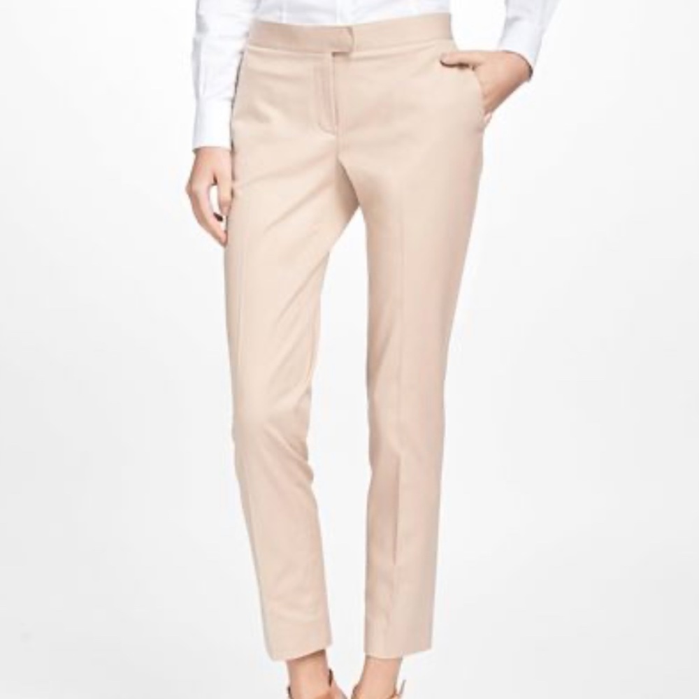 Donna Karan Black Label Women Pants Ivory/Cream Trousers Pockets Size 8